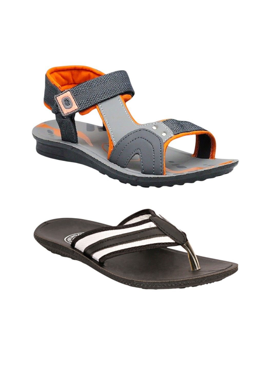 

ORVAX Men Comfort Sandals, Orange