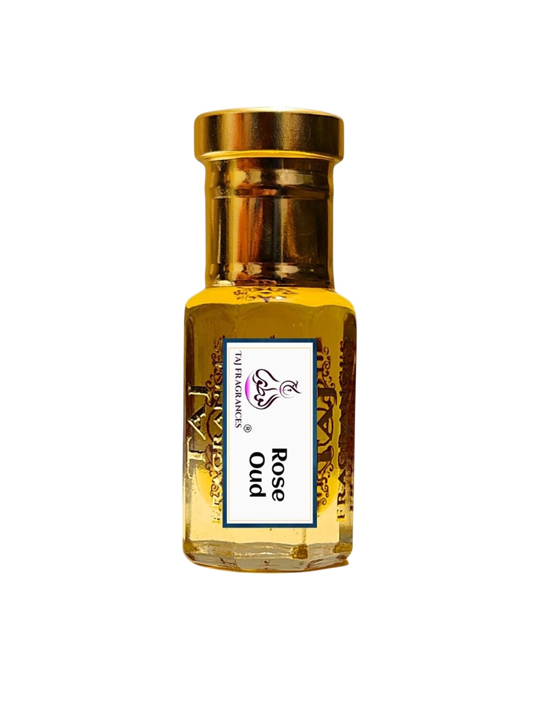 

Taj Fragrances Rose Oud Long Lasting Alcohol-Free Attar - 6 ml, Gold