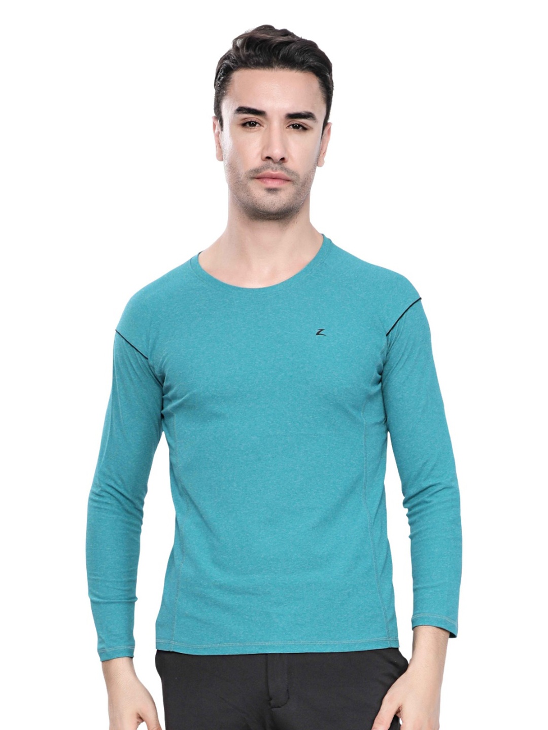

Z Zagros Men Pockets T-shirt, Turquoise blue