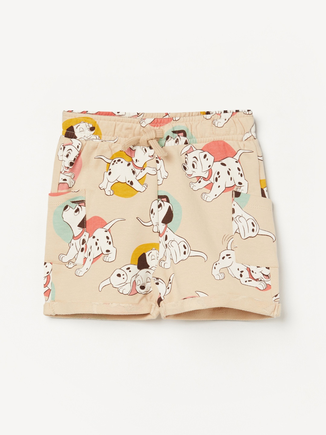 

Juniors by Lifestyle Boys Dalmations Printed Cotton Shorts, Beige