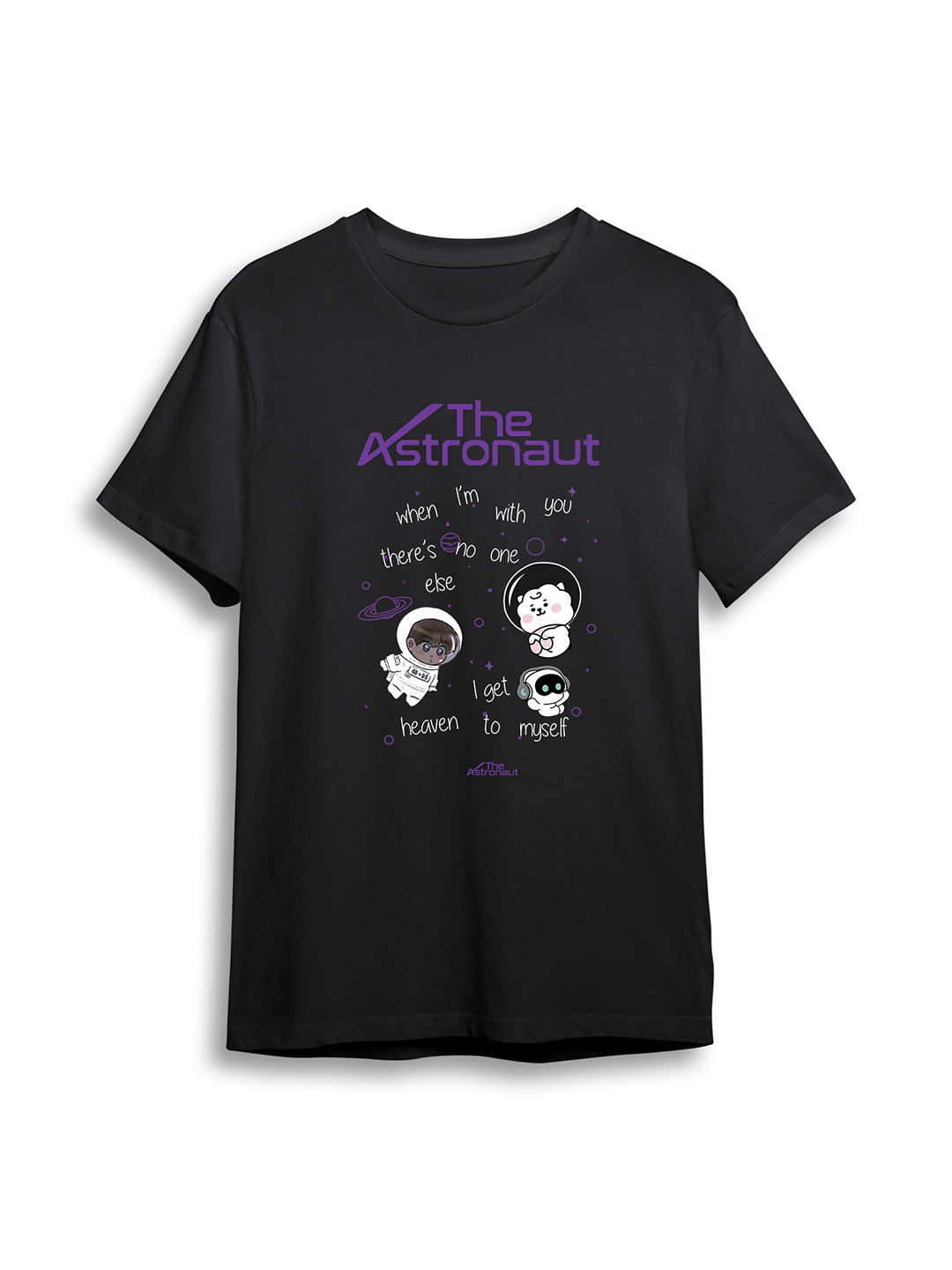

The Korhean Store Men Printed T-shirt, Black