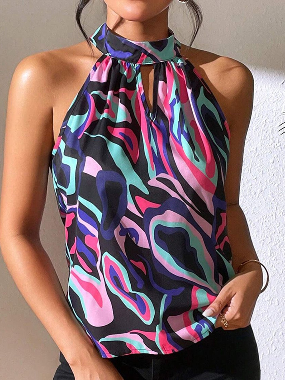 

JC Mode Print Top, Purple