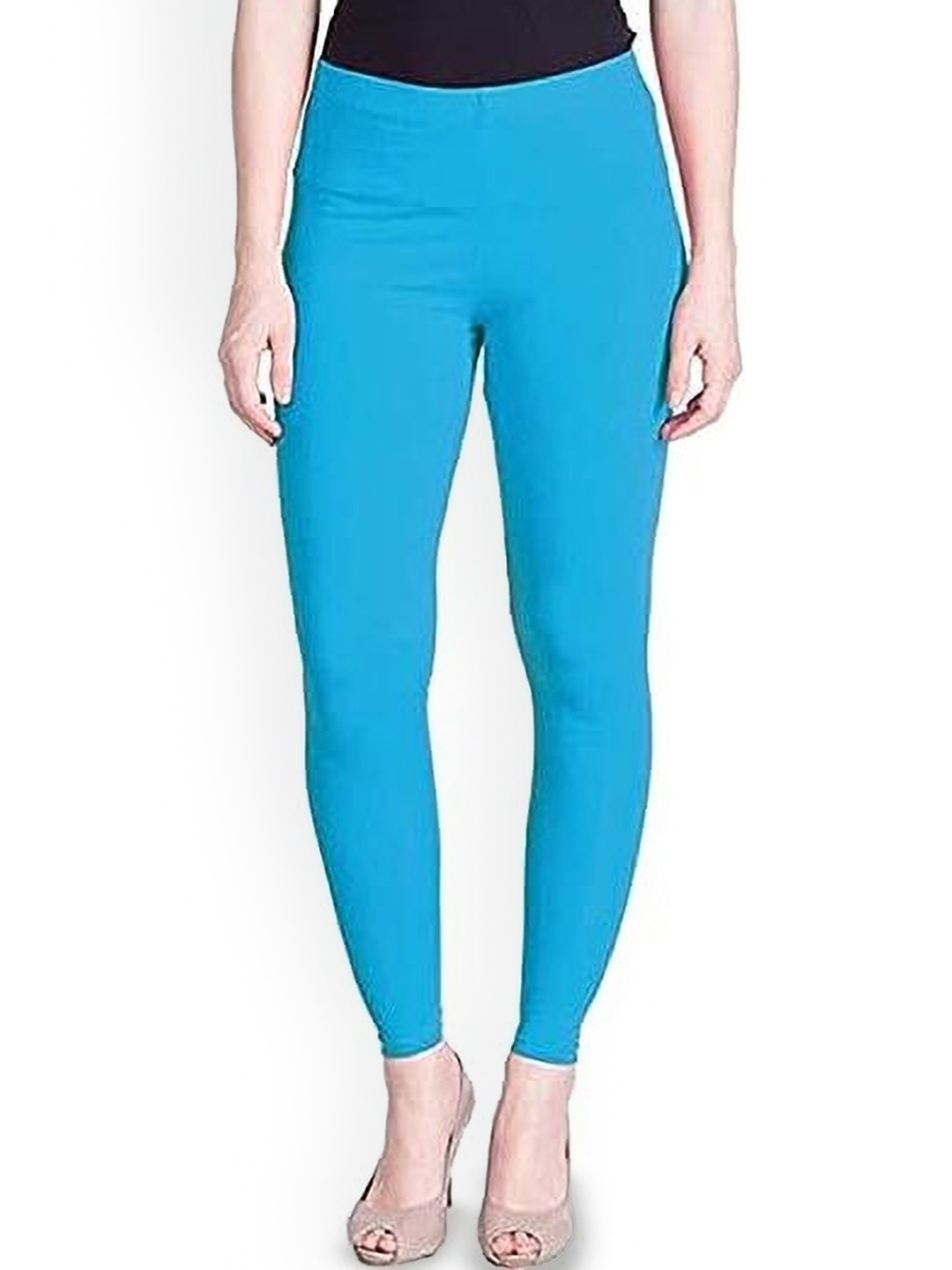 

URBAN KANYA Mid-Rise Churidar-Length Leggings, Blue
