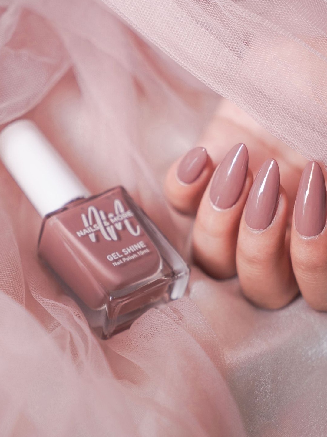 

nails & more Gel Shine Nail Polish - 10 ml - Rosy Brown 44, Nude