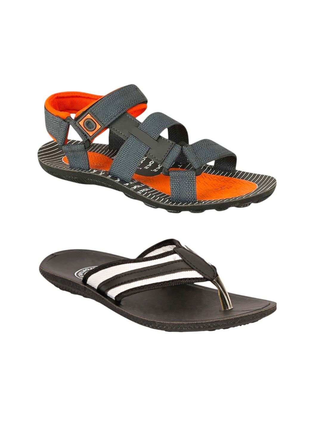 

ORVAX Men Comfort Sandals, Orange