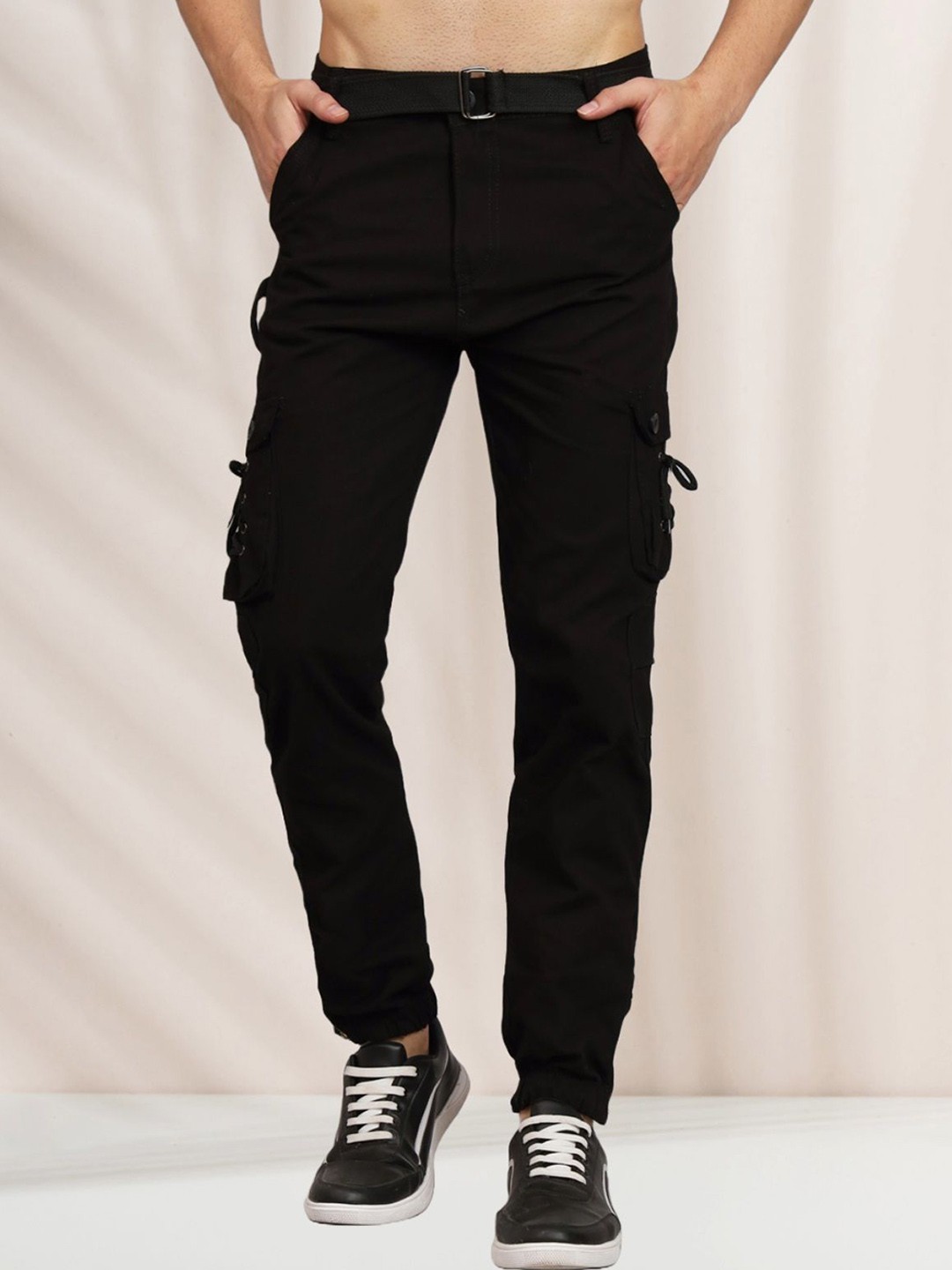 

COMFITS Men Classic Cargos Trousers, Black