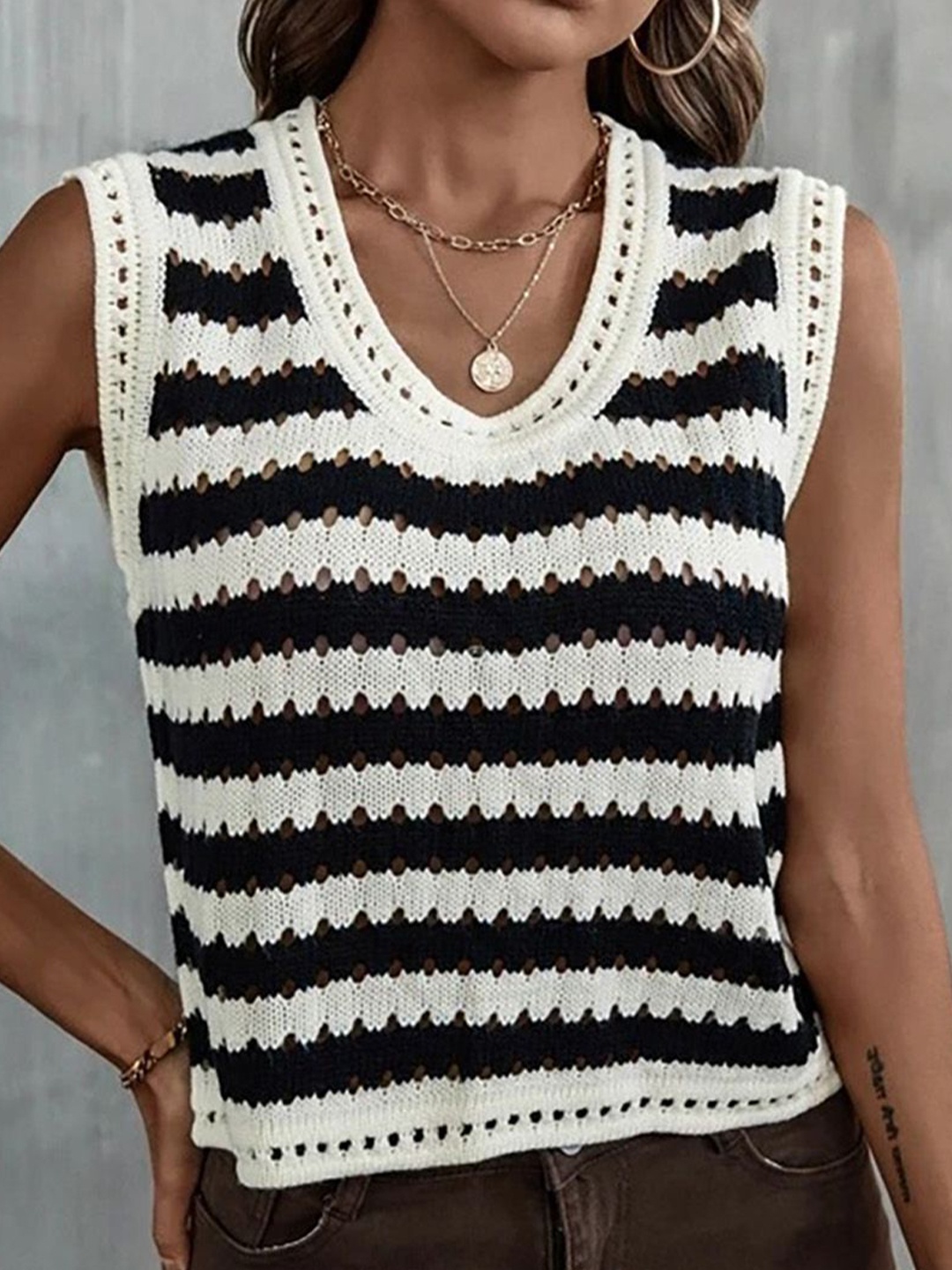 

JC Mode Striped Top, Multi