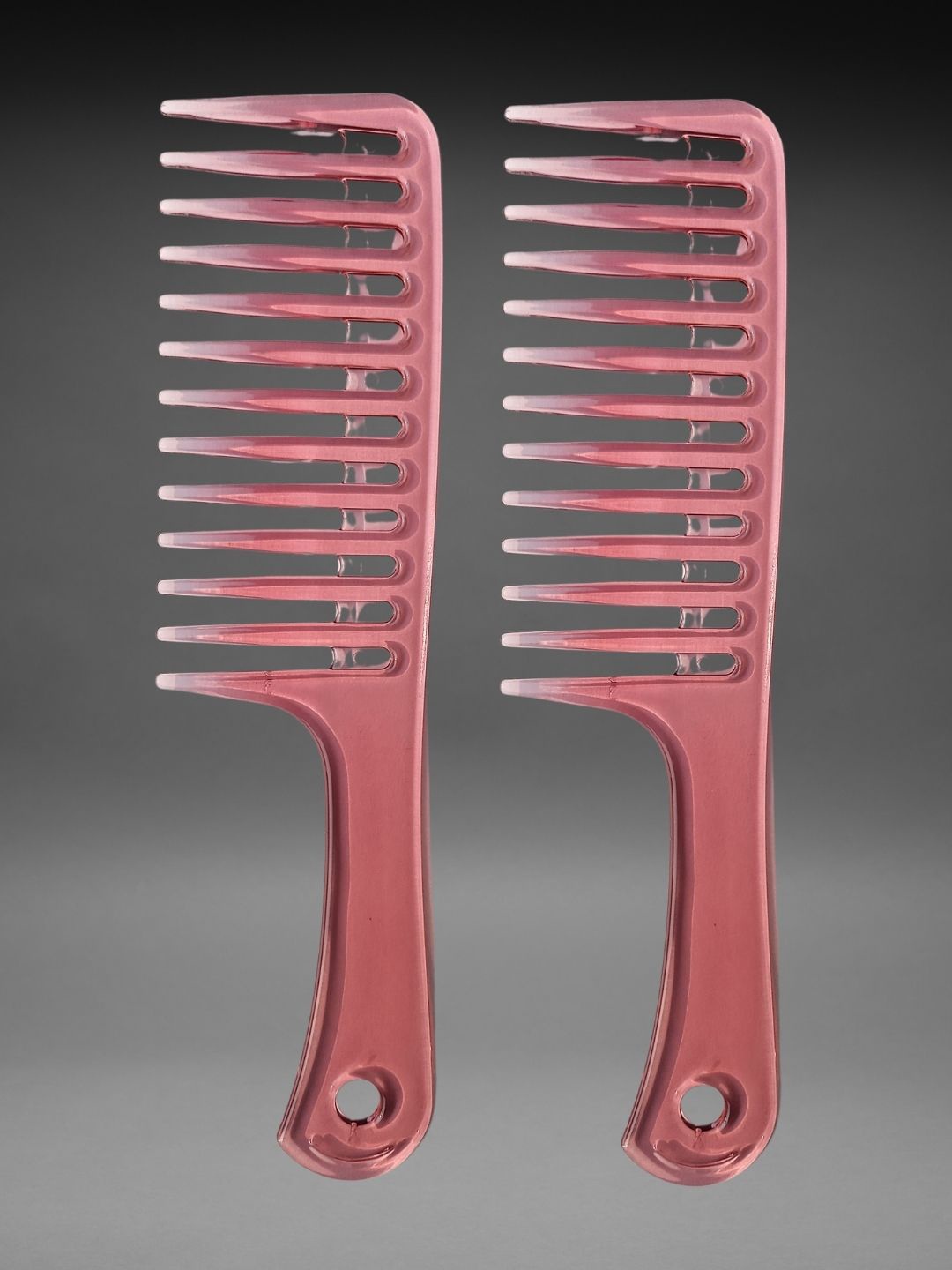 

basicare Set Of 2 Wide Teeth Detailing Hair Combs - Pink