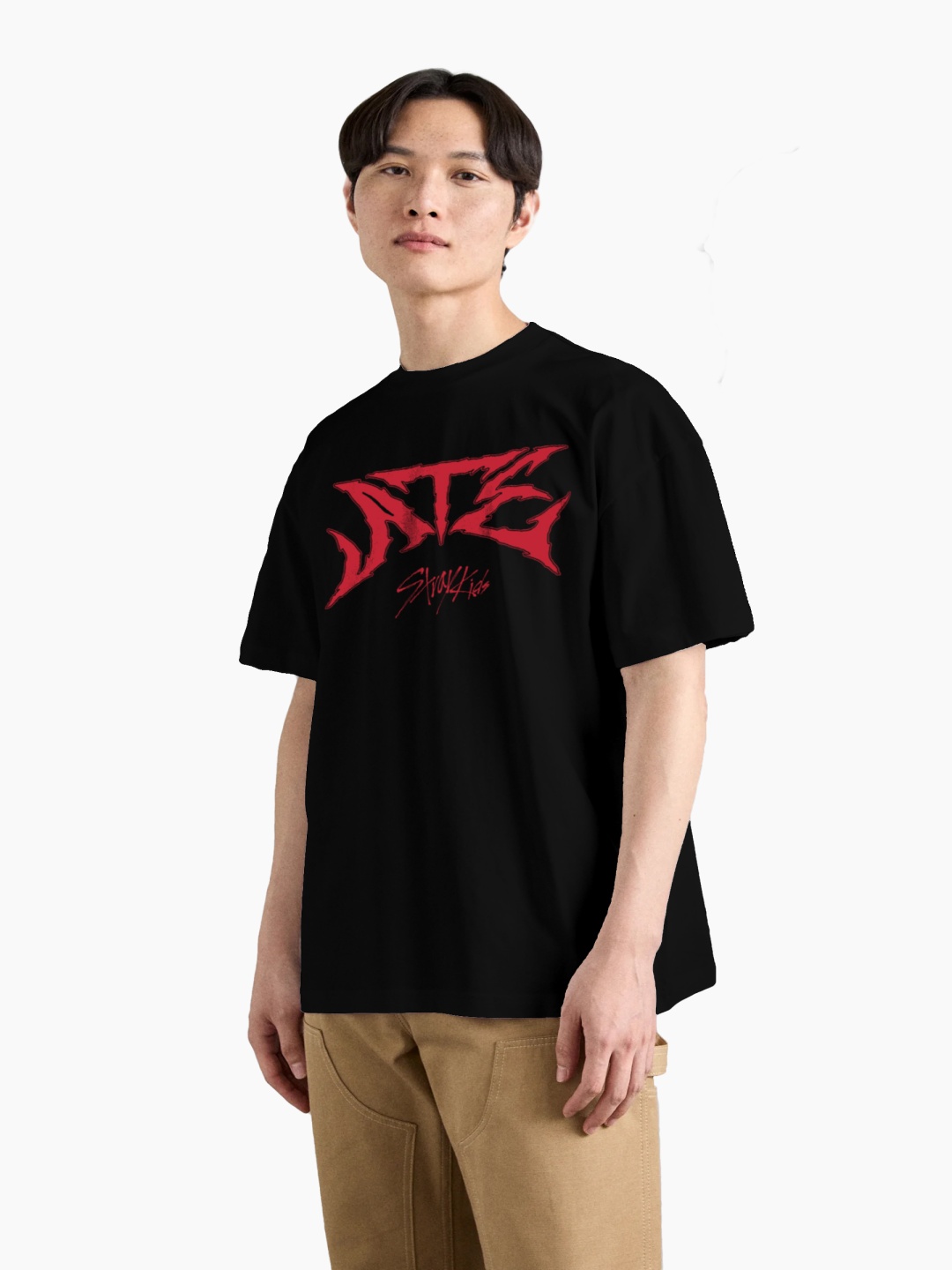 

The Korhean Store Men Printed T-shirt, Black