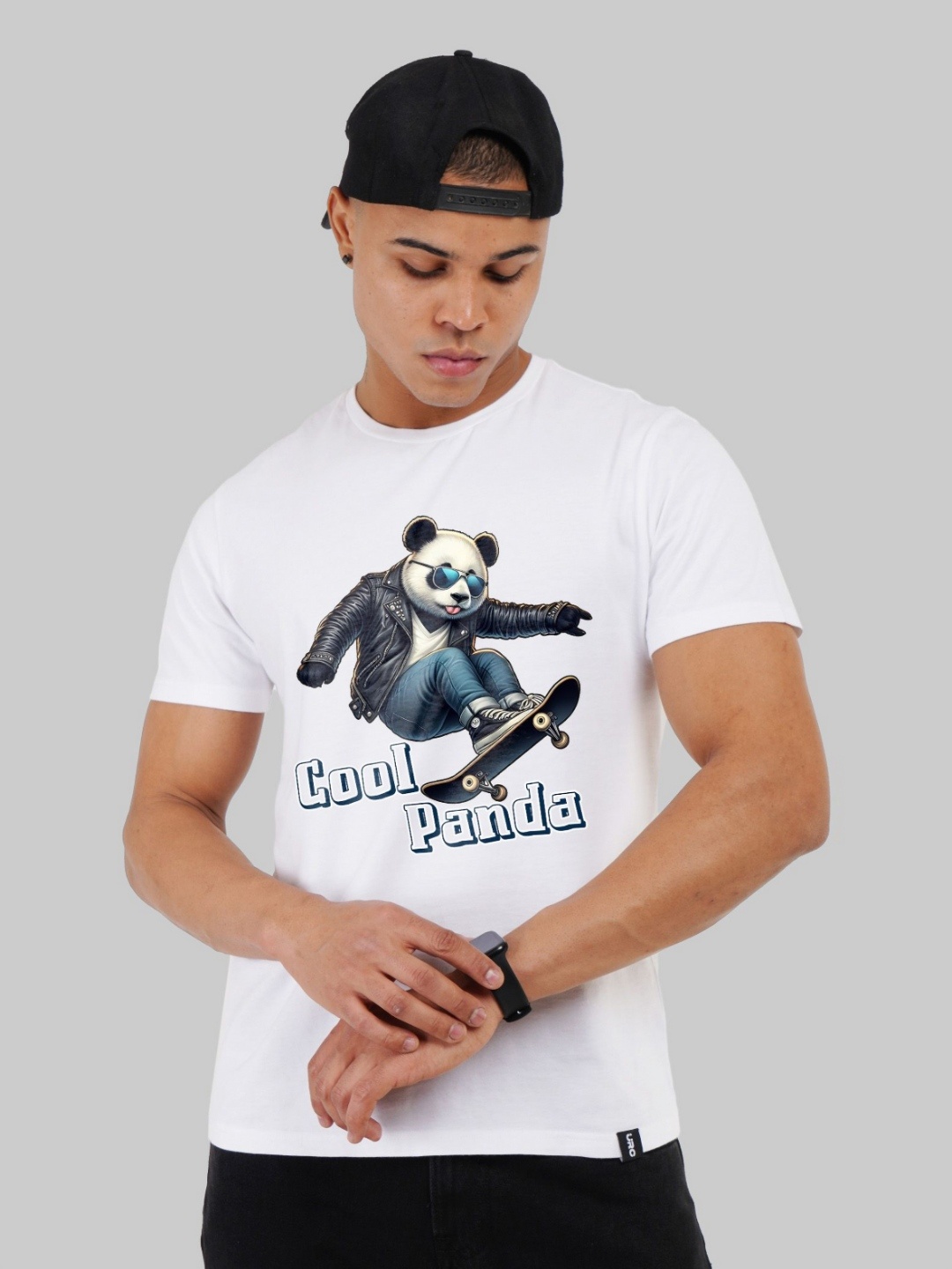 

Underrated Club Men Printed Bio Finish Applique T-shirt, White