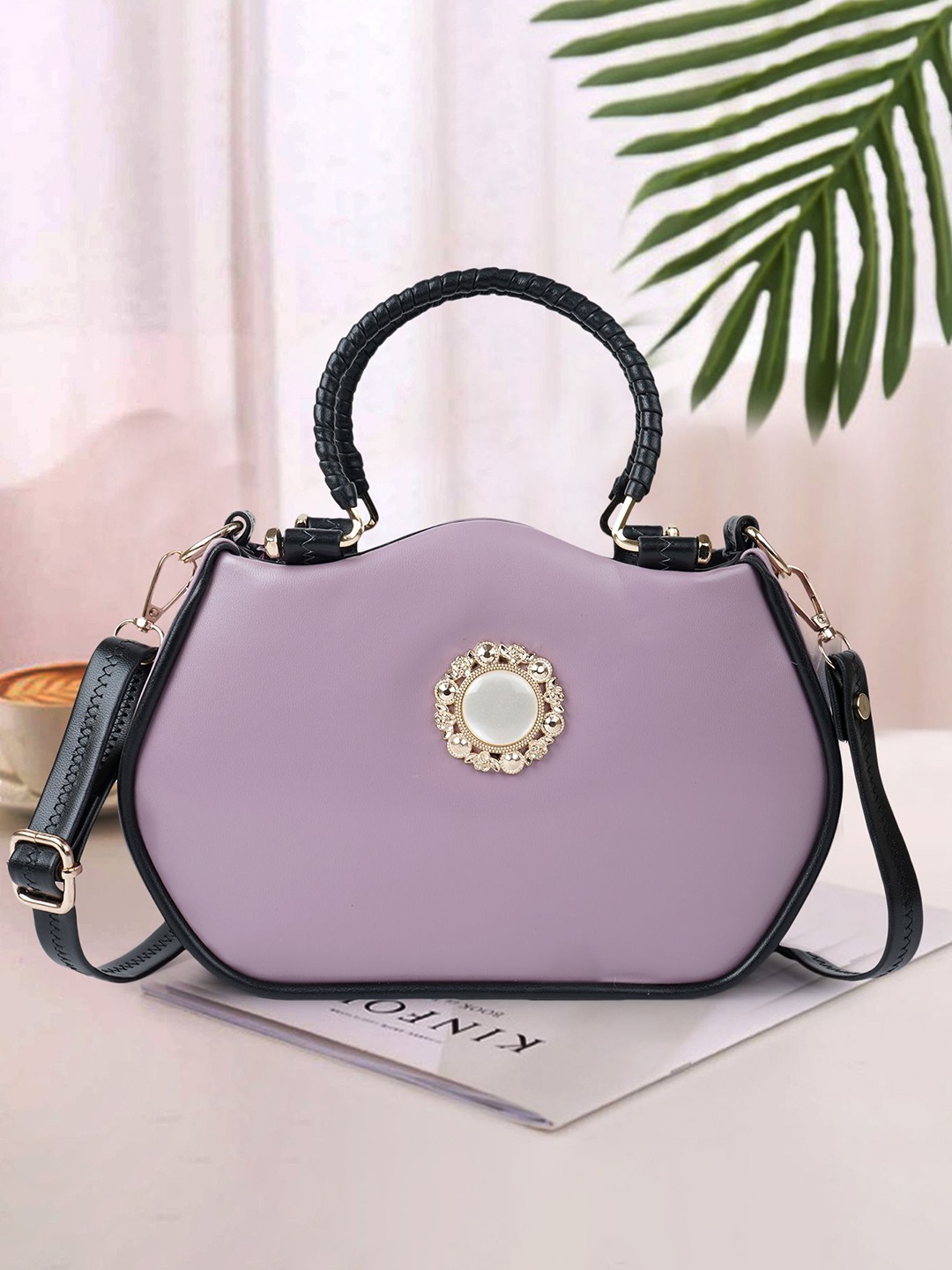 

ROLEXO Structured Sling Bag, Purple