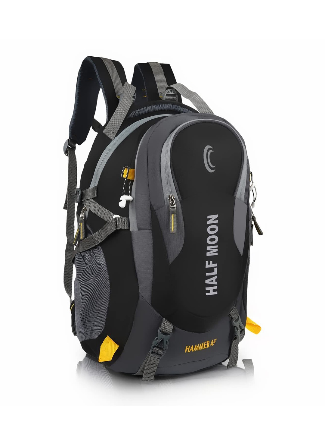 

Half Moon Men Backpack with Reflective Strip, Black