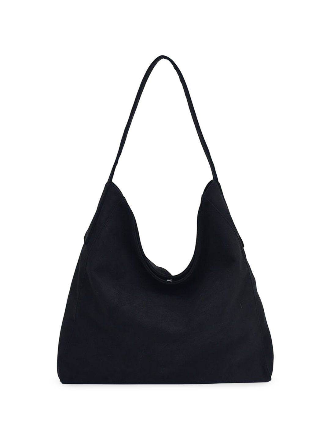 

StyleCast x Revolte Suede Half Moon Tote Bag, Black