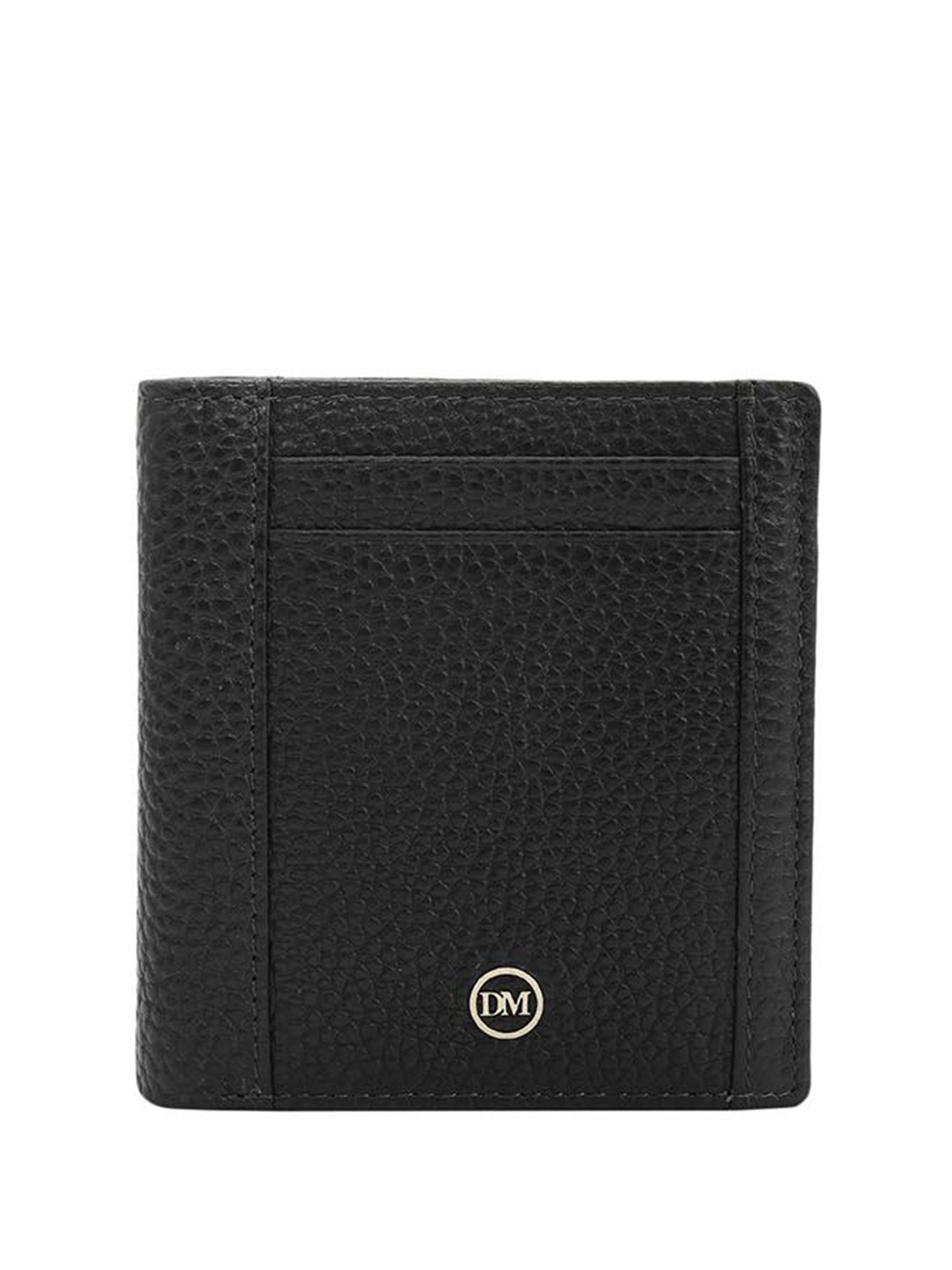 

Da Milano Men Leather Two Fold Wallet, Black