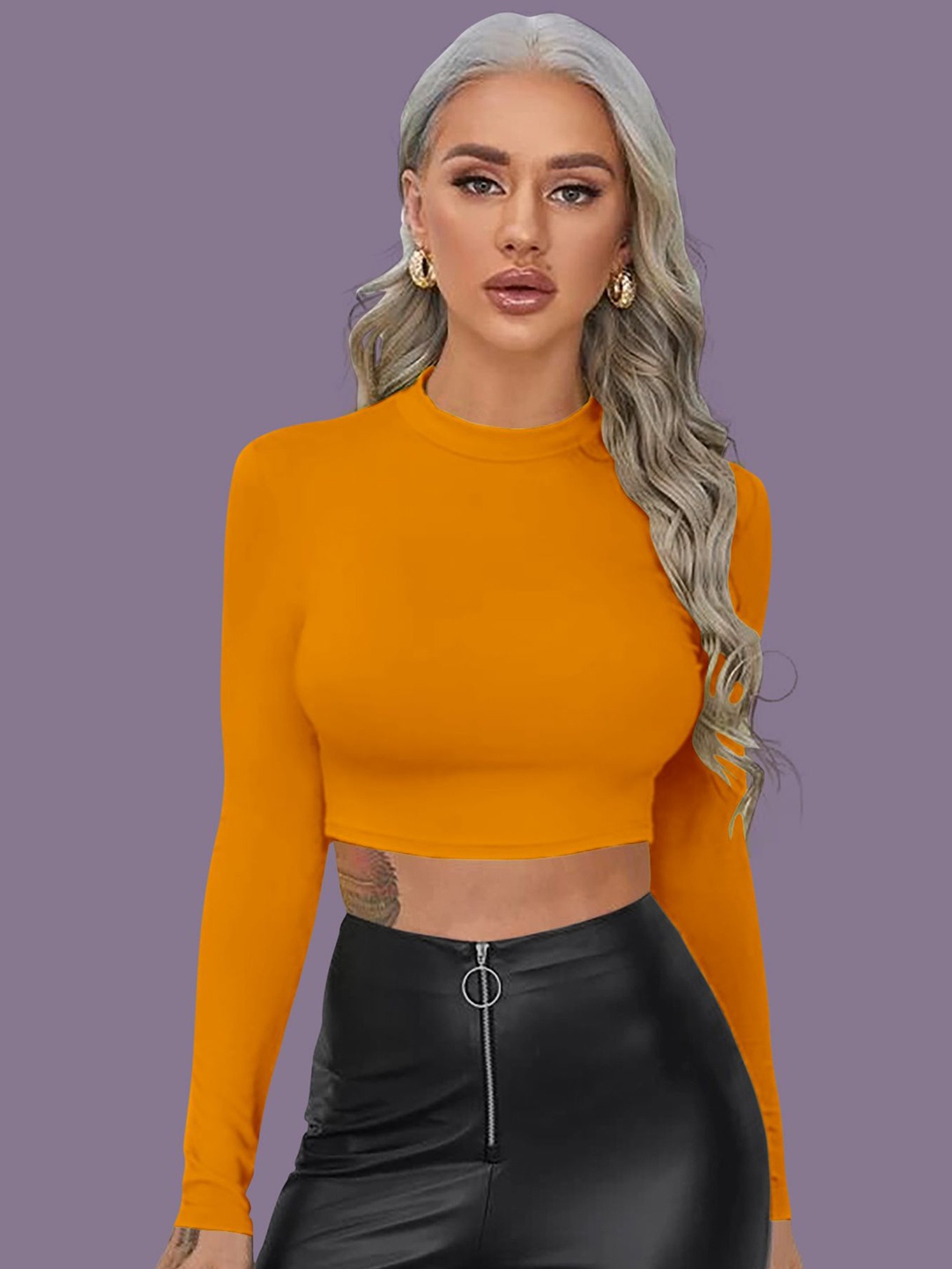 

Dream Beauty Fashion Women Fitted Crop Top, Yellow