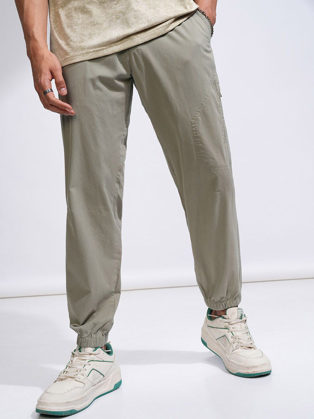 

HIGHLANDER Men Comfort Joggers Trousers, Grey