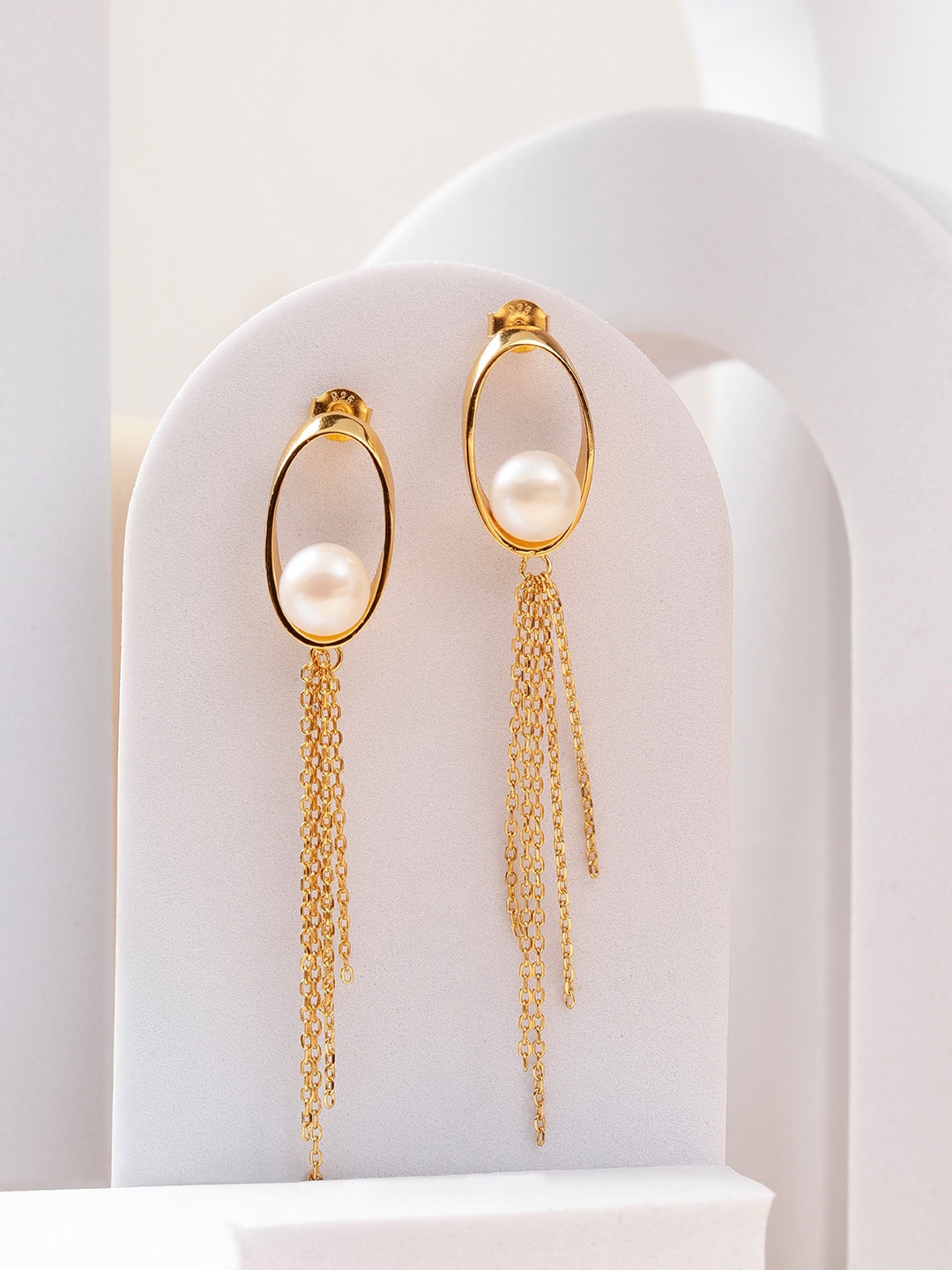 

DIAVO Contemporary Hoop Earrings, Gold