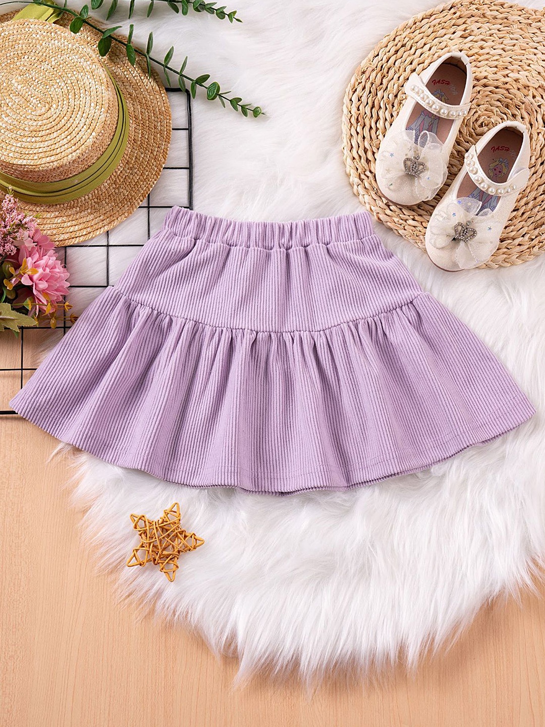 

LULU & SKY Girls A-Line Knee Length Skirt, Purple