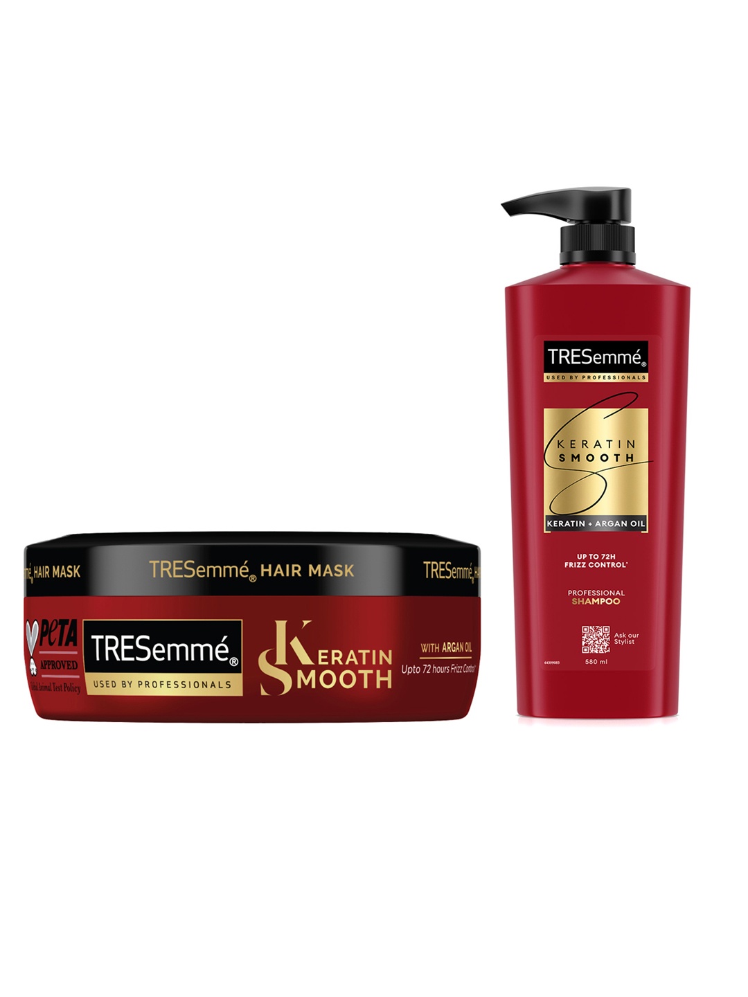 

TRESemme Set of Keratin Smooth Hair Mask - 100ml & Shampoo - 580ml, Red