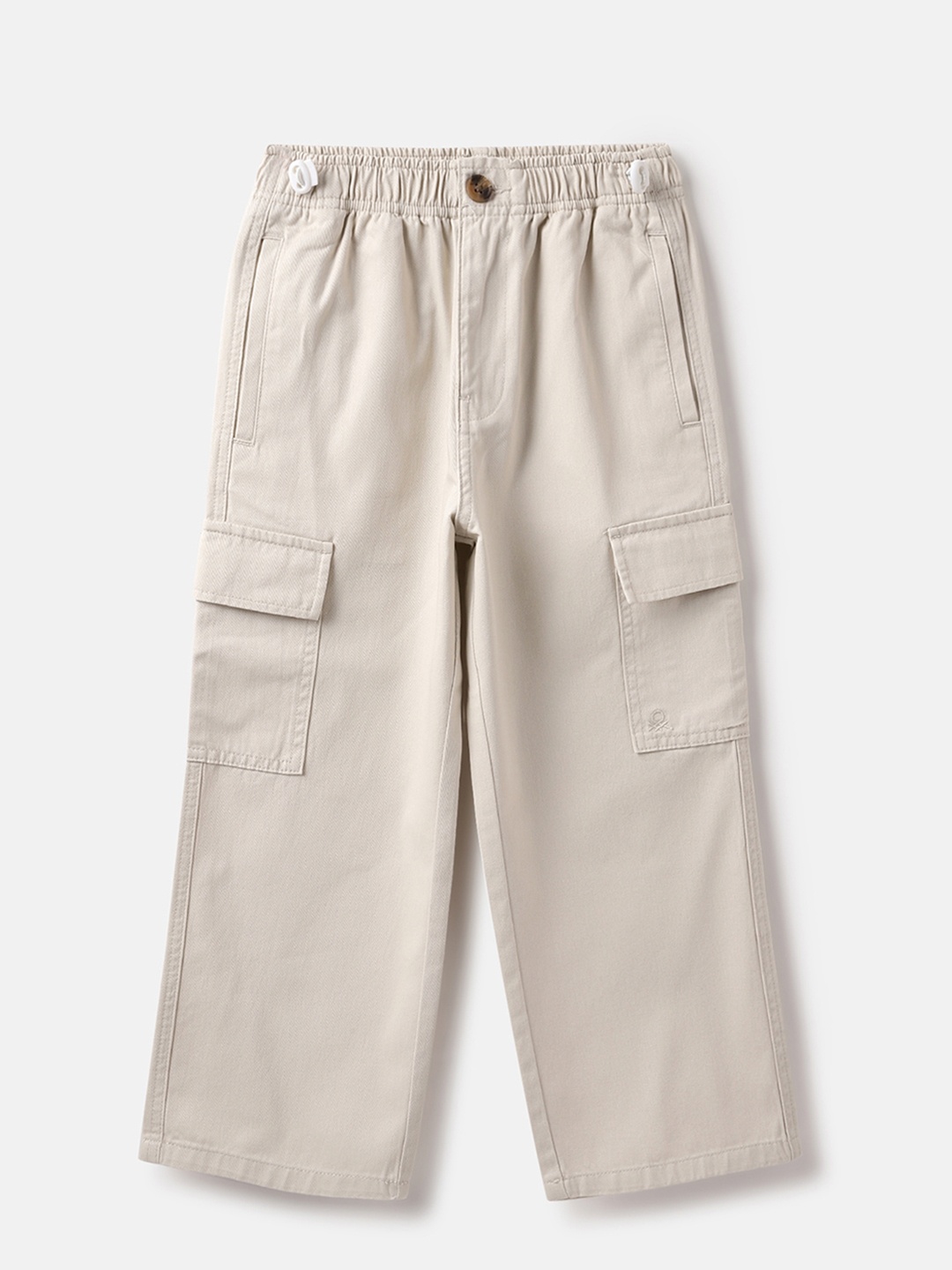

United Colors of Benetton Boys Straight Fit Cargos Trousers, Beige