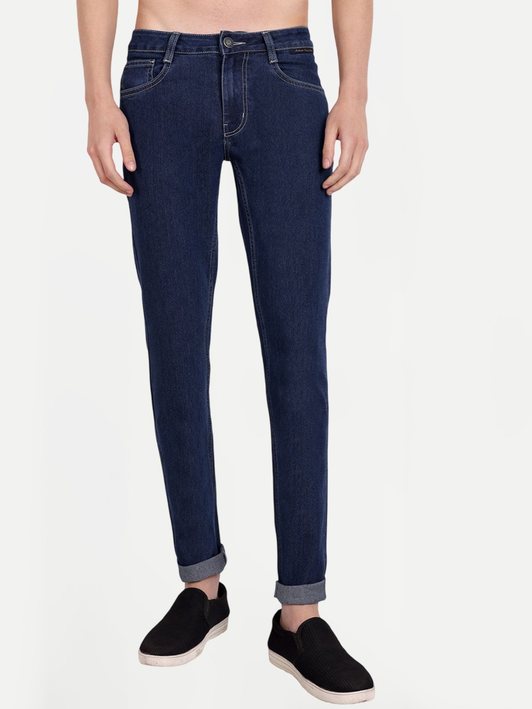 

MEGHZ Men Micheal Slim Fit Stretchable Jeans, Blue