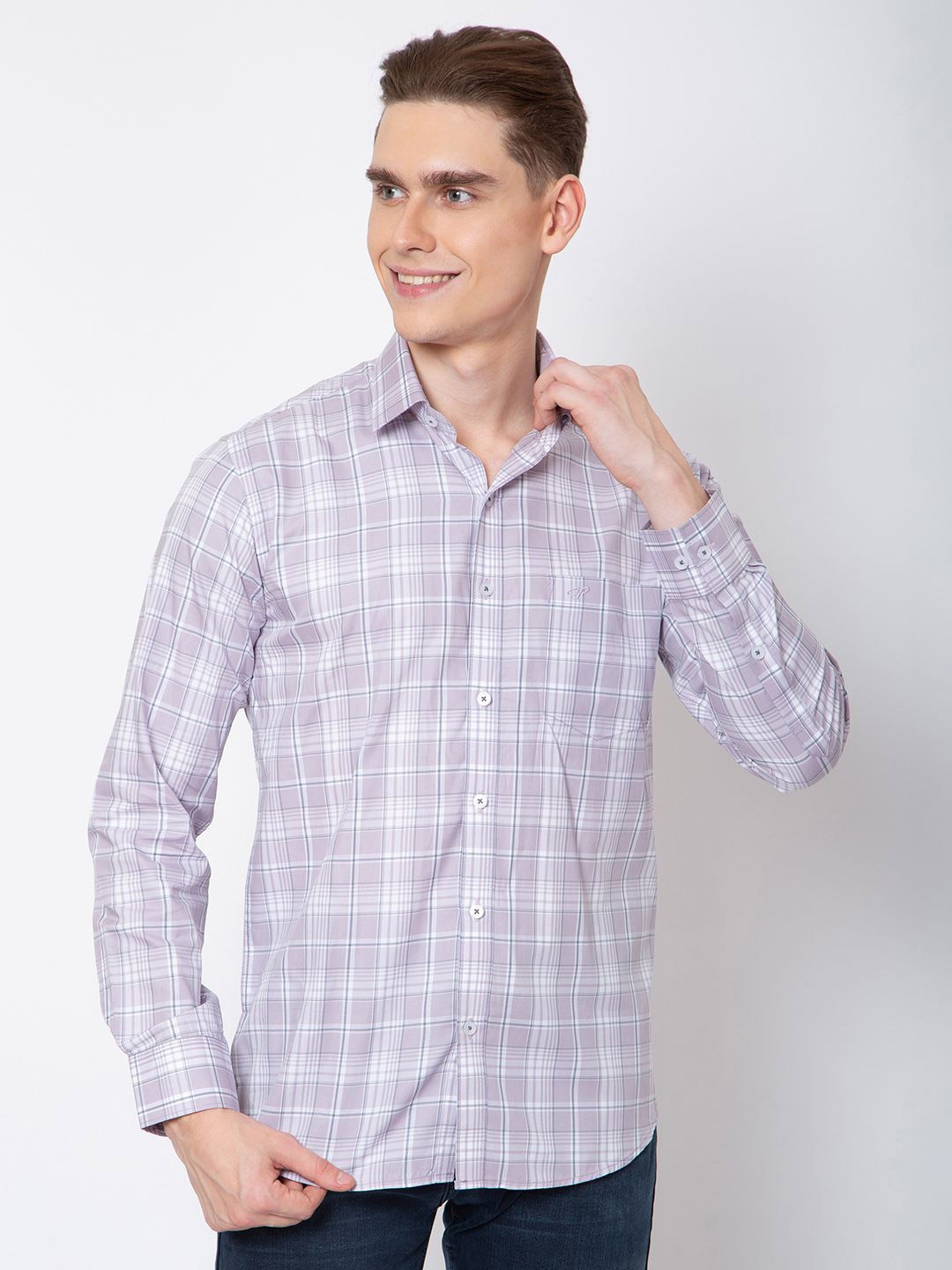 

Sparky Men Tartan Checks Opaque Checked Casual Shirt, Multi