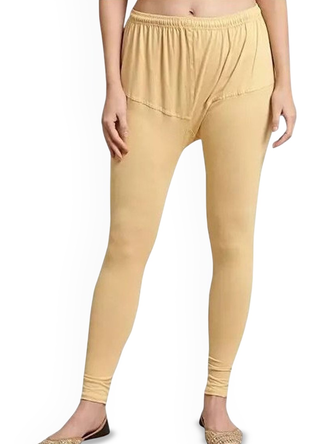 

URBAN KANYA Mid-Rise Churidar-Length Leggings, Beige