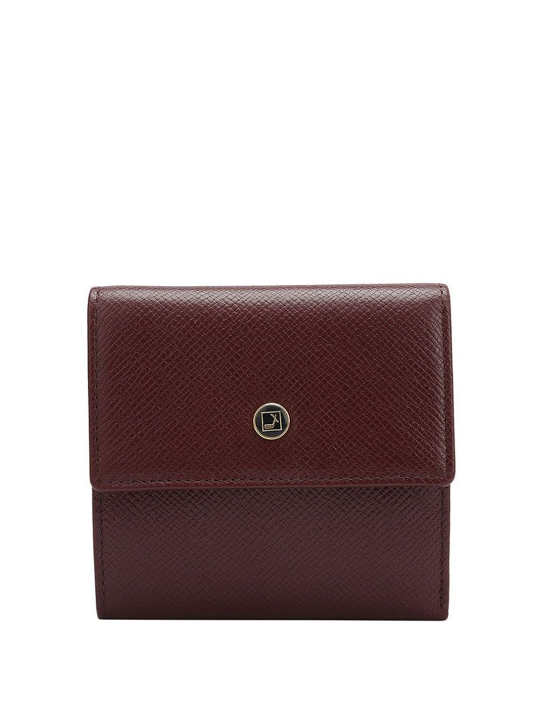 

Da Milano Women Leather Three Fold Wallet, Burgundy