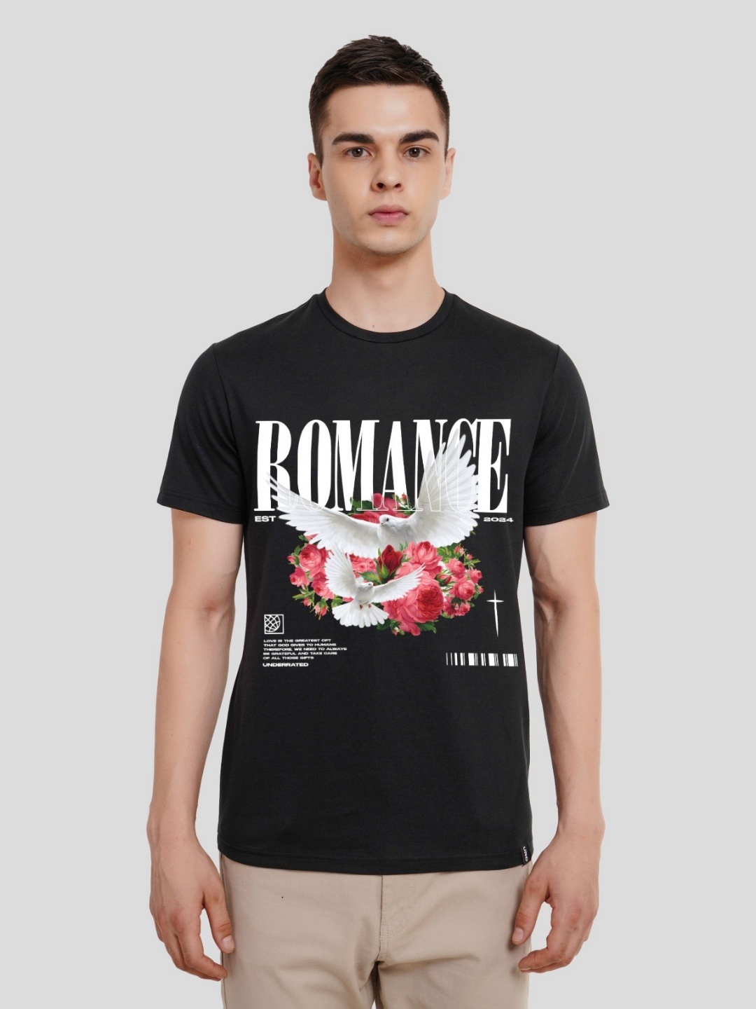 

Underrated Club Men Printed Bio Finish T-shirt, Black