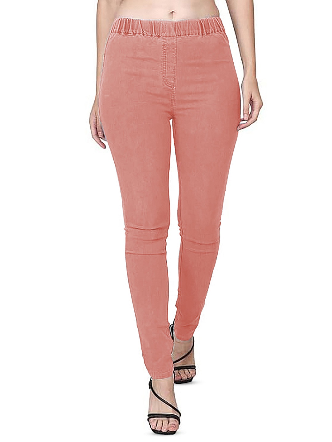 

Trusha Dresses Women Slim Fit Stretchable Jeans, Peach