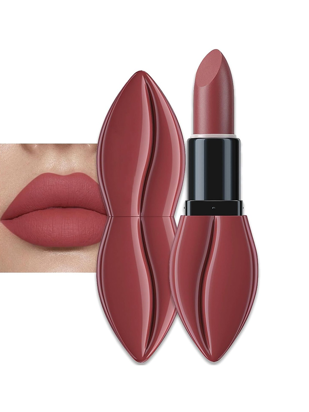 

VBA Lip Shape Lightweight Moisturising Matte Lipstick - 15 g Shade 09, Brown
