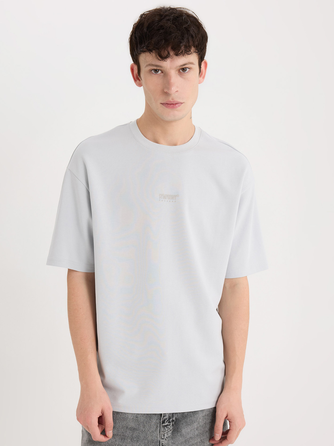 

DeFacto Men Raw Edge T-shirt, Na