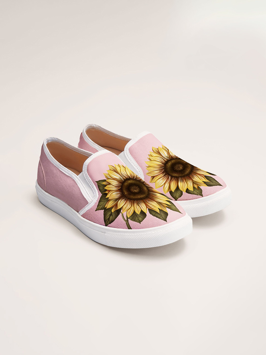 

THE QUIRKY NAARI Women Printed Slip-On Sneakers, Pink