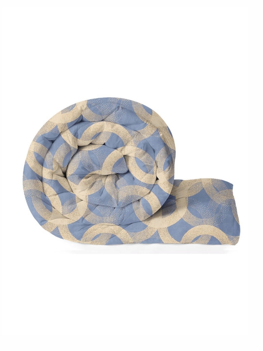 

bsb home Silver-Toned & Gold-Toned Floral Microfiber Mild Winter 210 GSM Single Bed Comforter