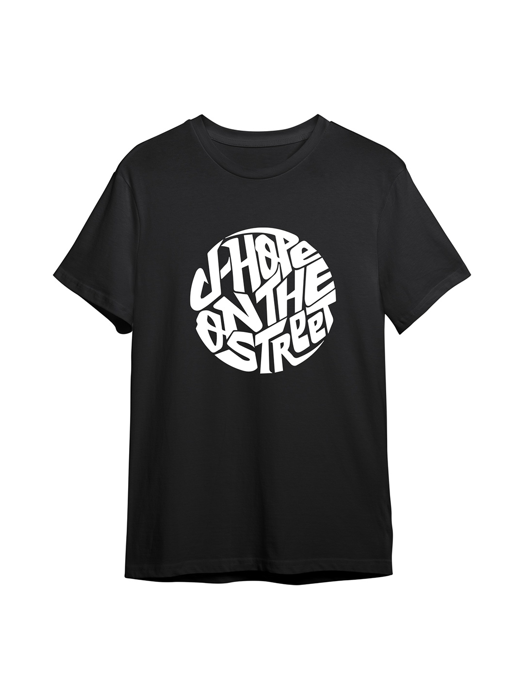 

The Korhean Store Men Printed T-shirt, Black