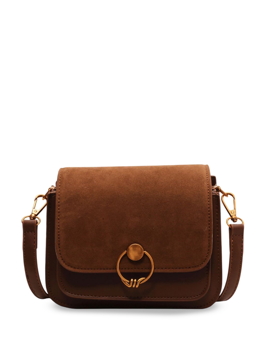 

StyleCast x Revolte PU Structured Shoulder Bag, Brown