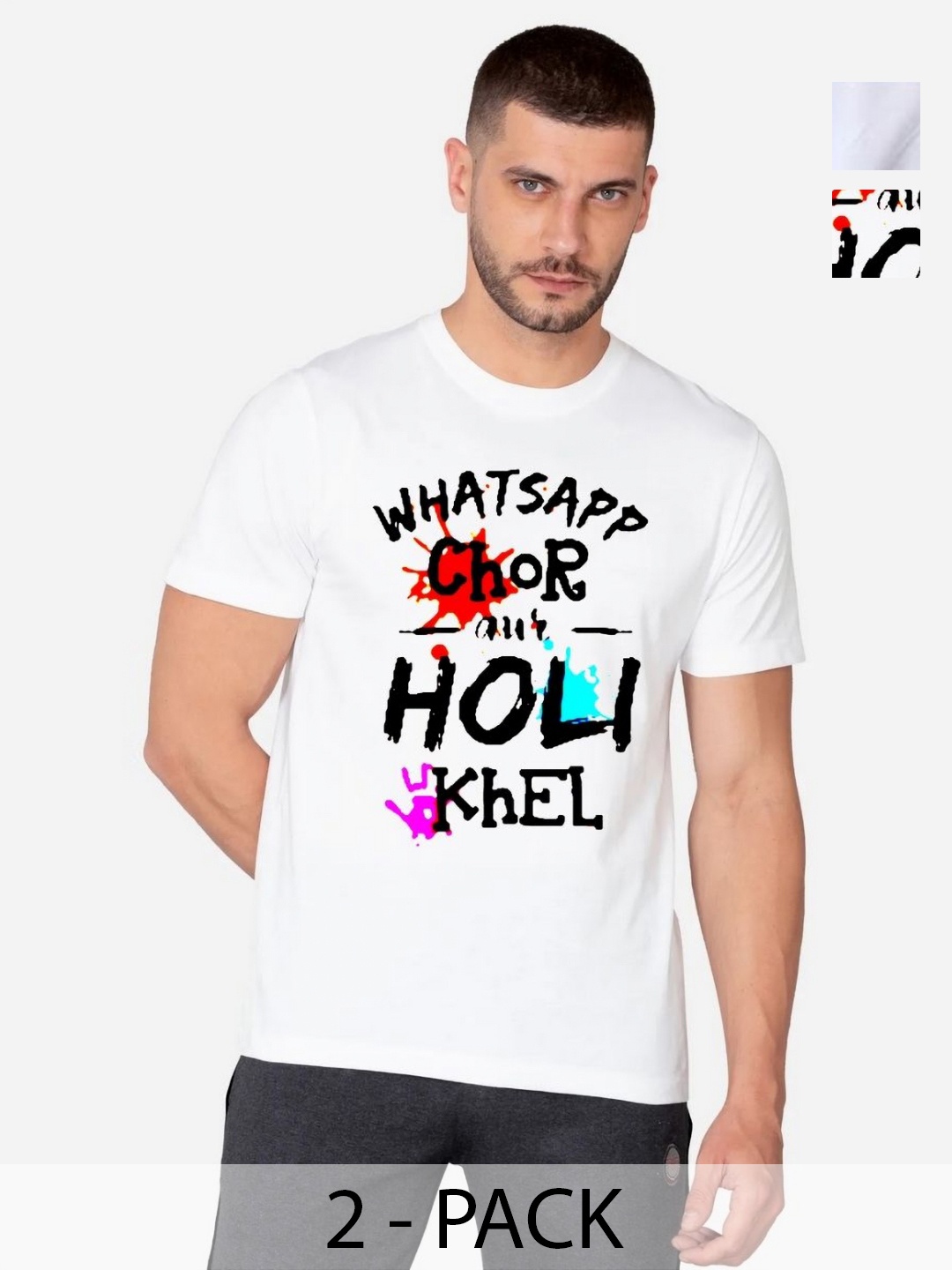 

ZEFFIT Men 2 Printed T-shirt, Multi