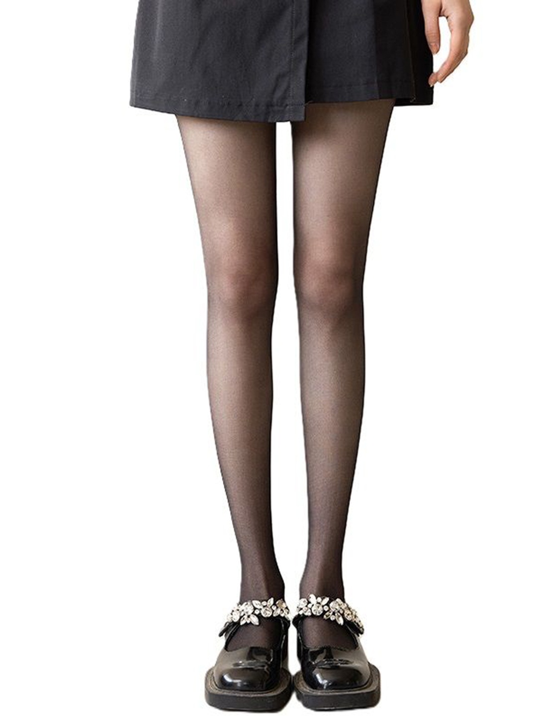 

Alexvyan High Waist Streachable Stockings, Black