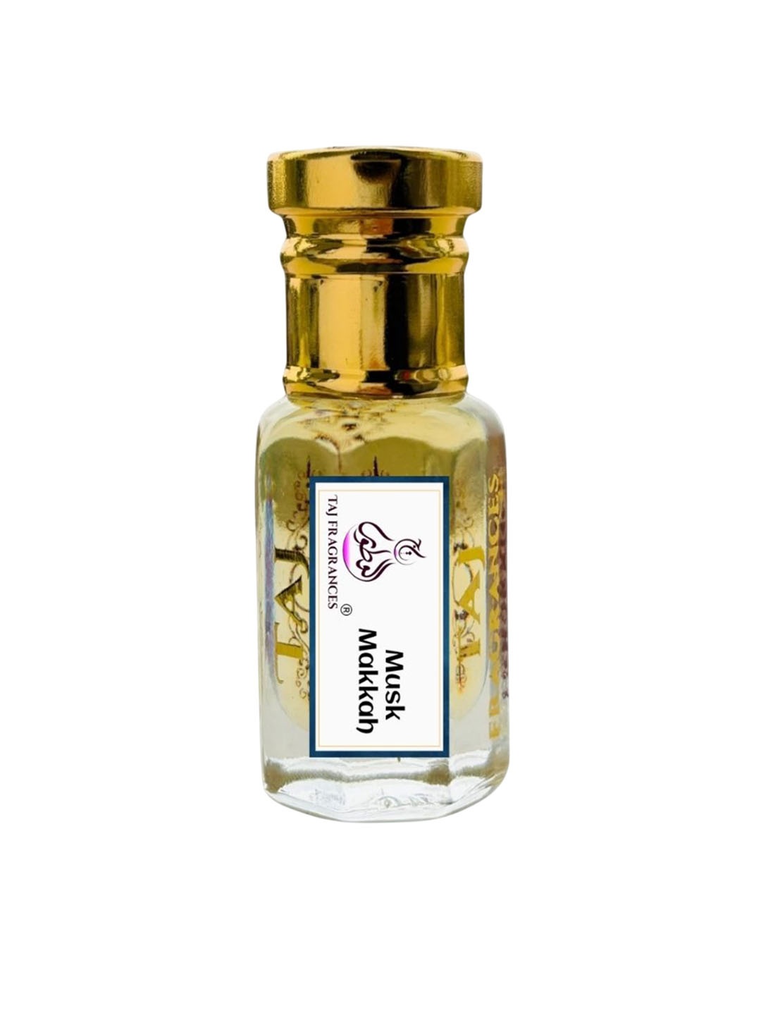 

Taj Fragrances Musk Makkah Long Lasting Alcohol-Free Attar - 6 ml, Gold