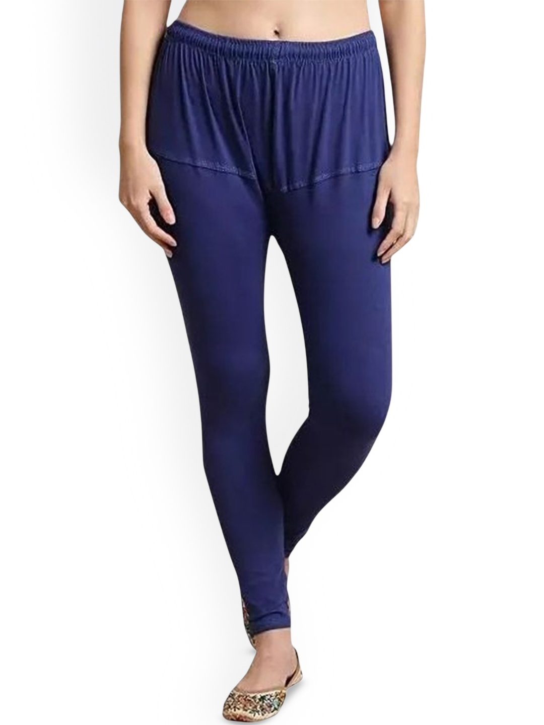 

URBAN KANYA Mid-Rise Churidar-Length Leggings, Blue