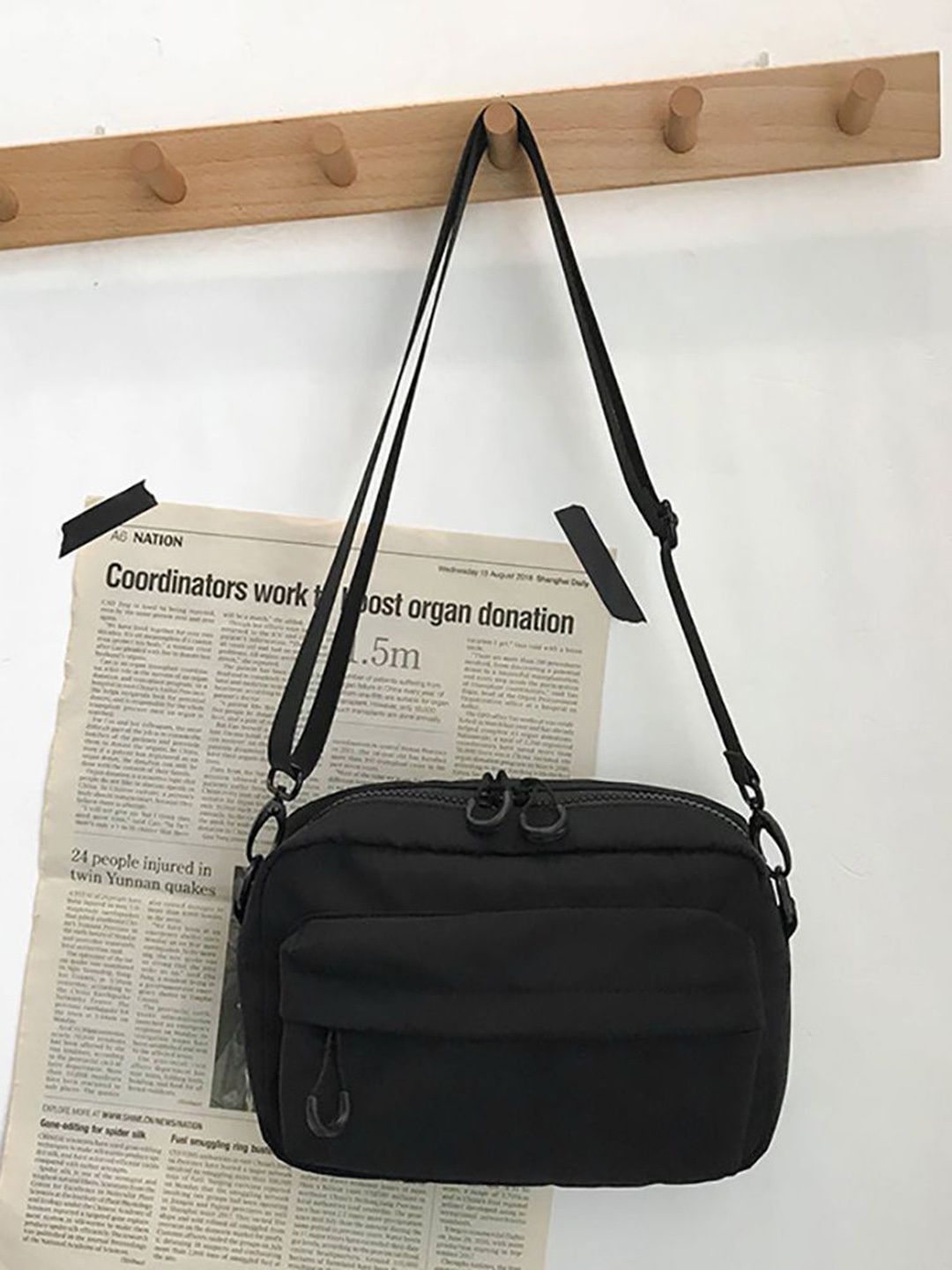 

StyleCast x Revolte Shoulder Bag, Black