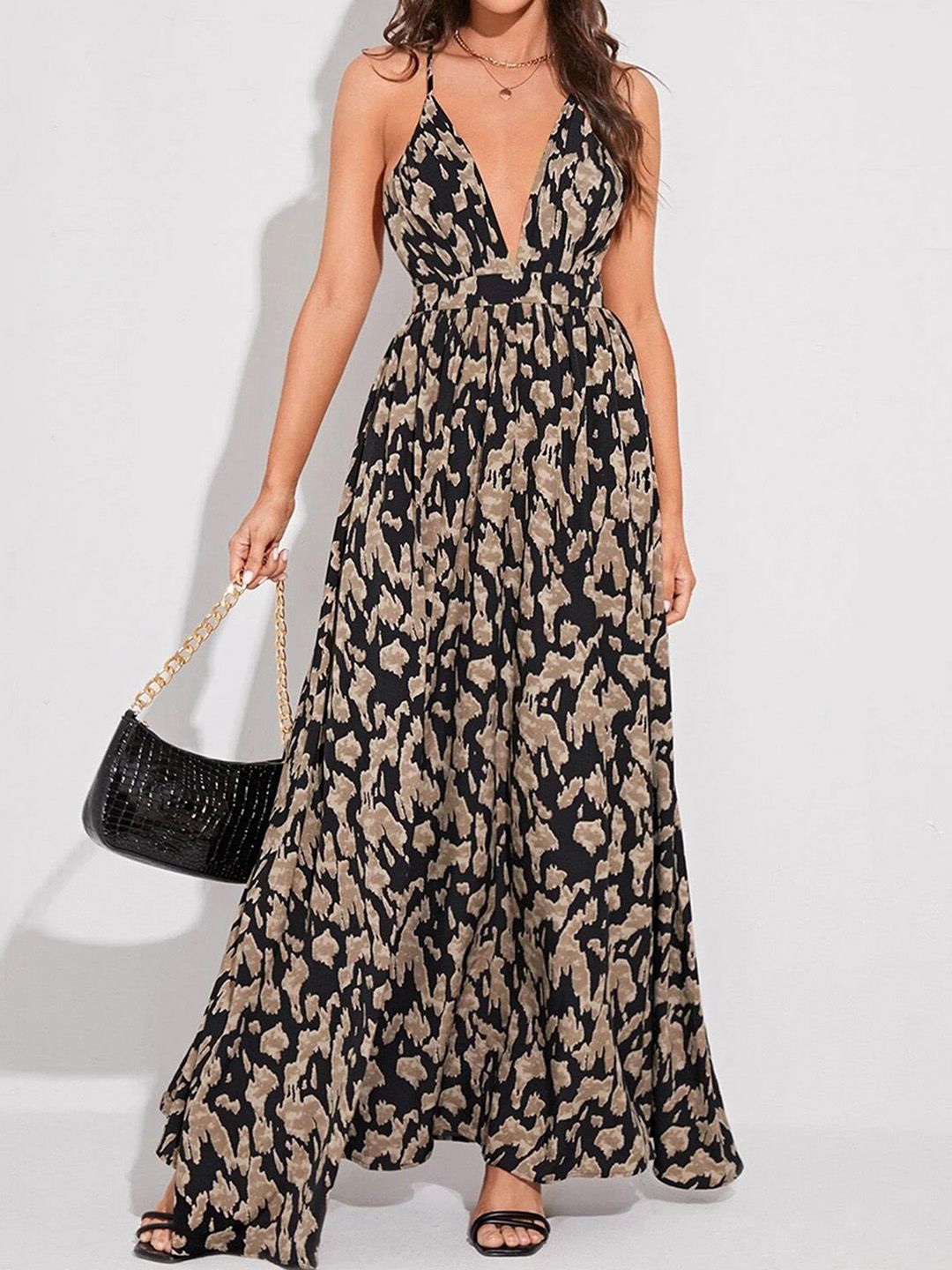 

JC Mode Print Maxi Dress, Multi