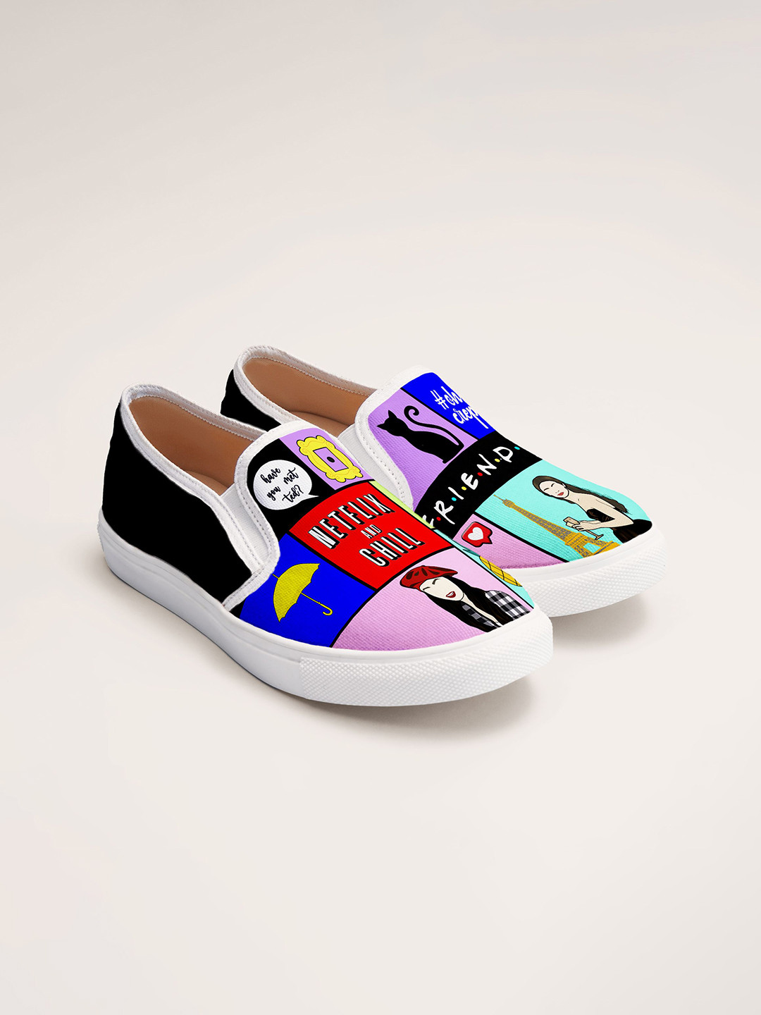 

THE QUIRKY NAARI Women Printed Slip-On Sneakers, Multi