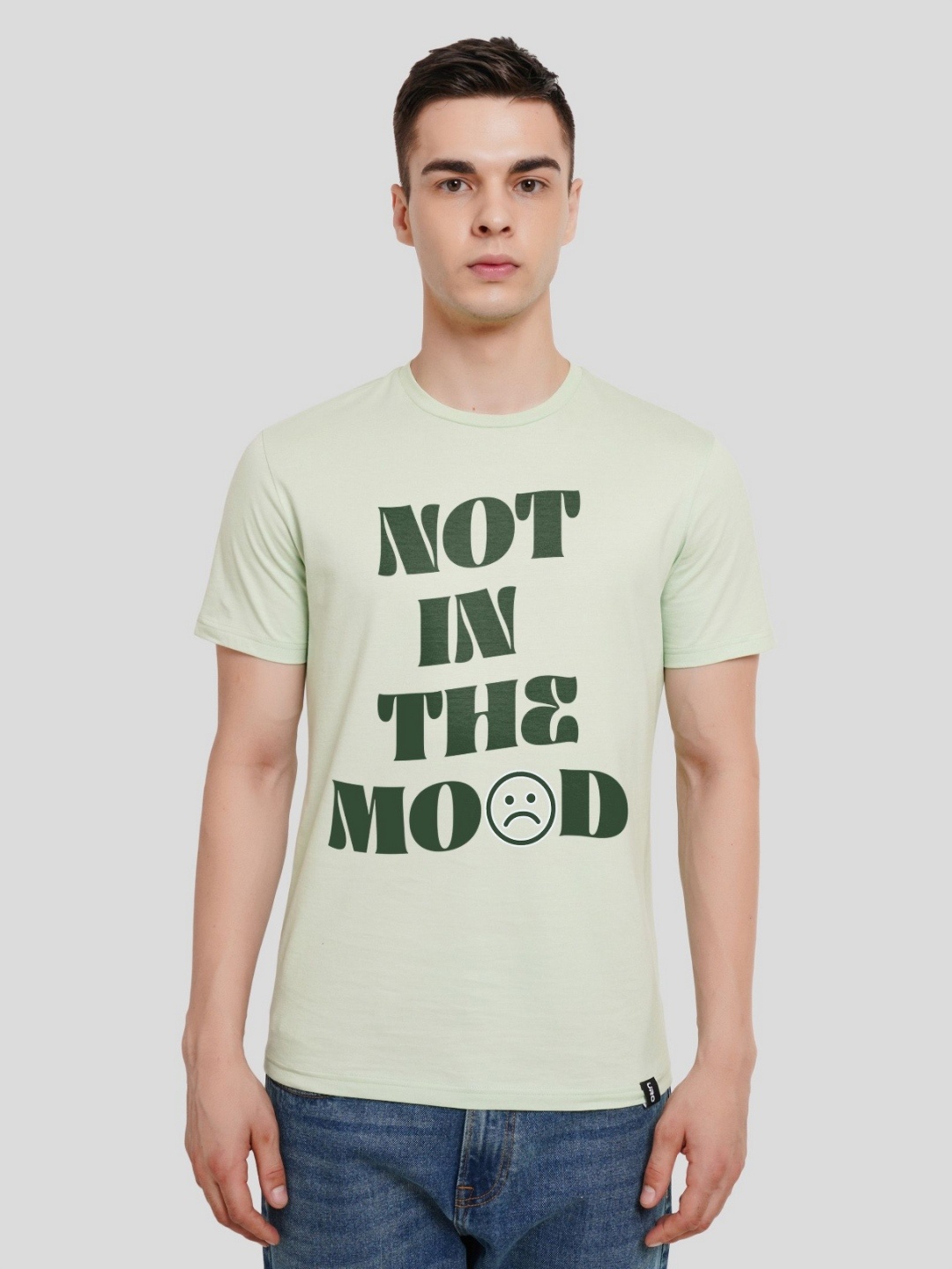 

Underrated Club Men Typography Printed Bio Finish Applique T-shirt, Green