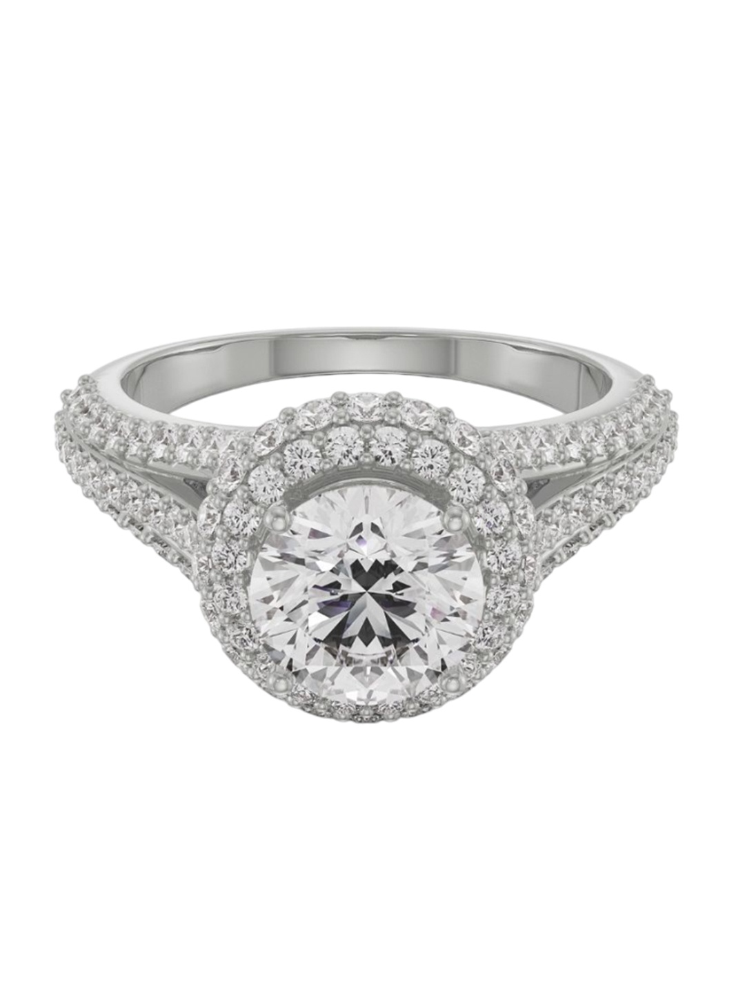 

Emori Royal Halo Ring, White