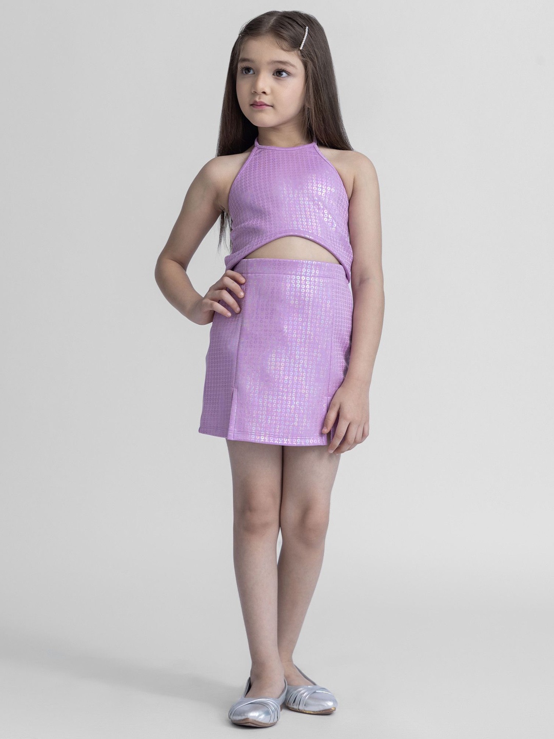 

taffykids Girls Top with Skirt, Pink