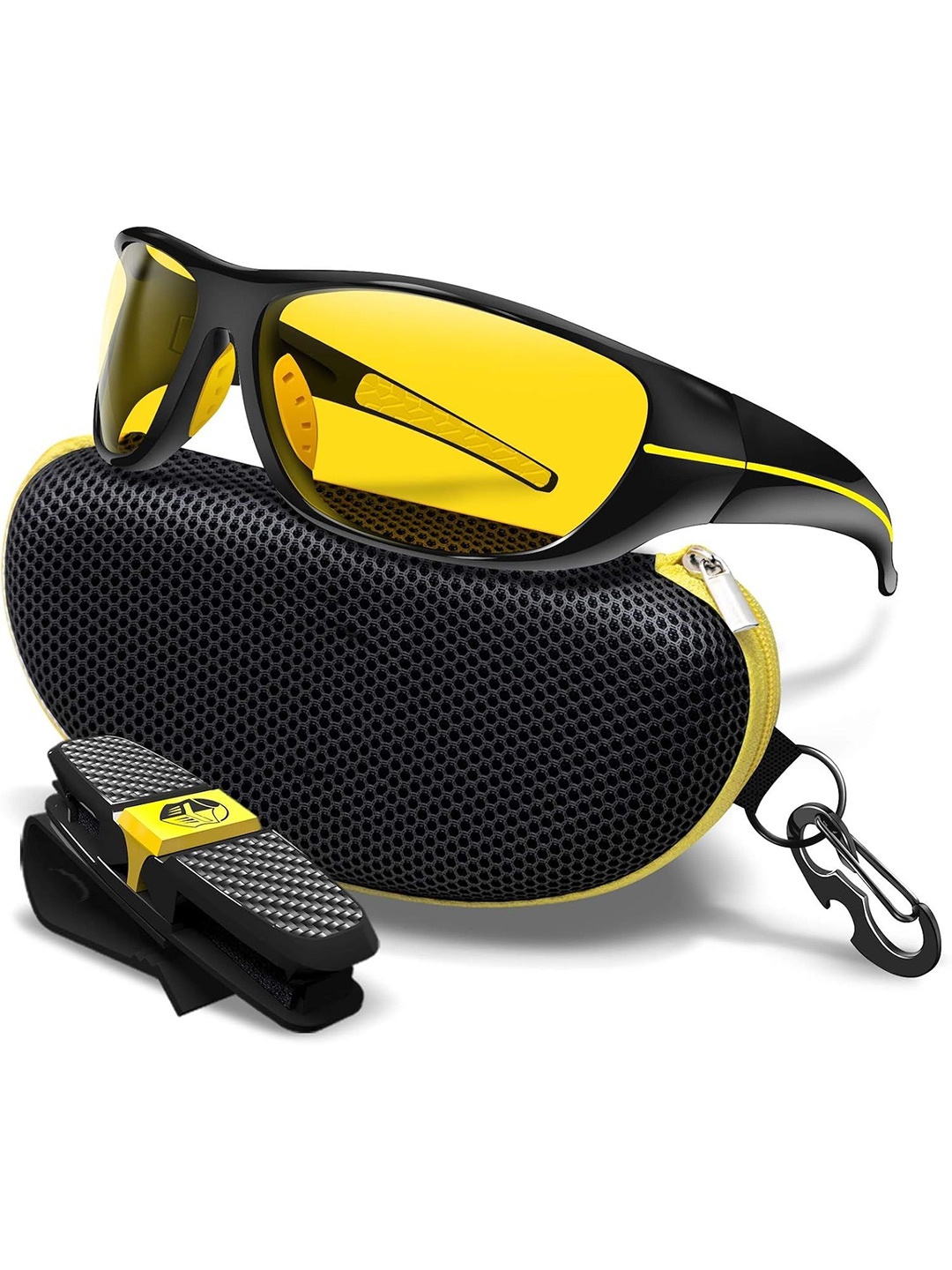 

The Roadster Lifestyle Co Men Polarized Lens Sports Sunglasses, Yellow