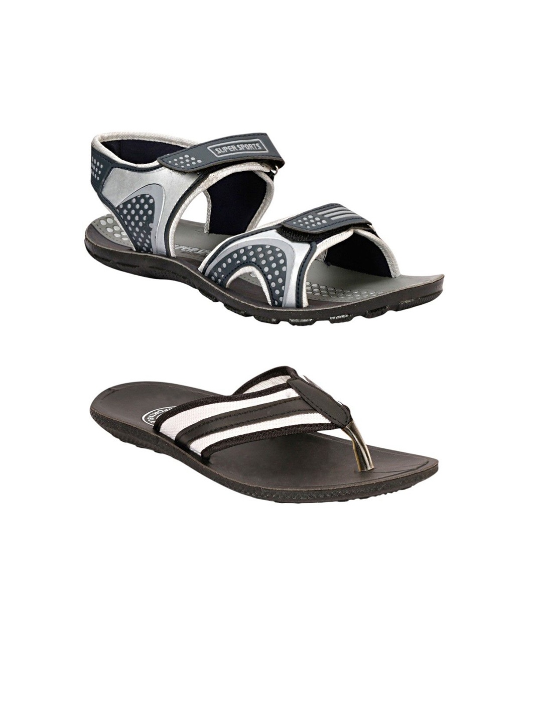 

ORVAX Men Comfort Sandals, Grey
