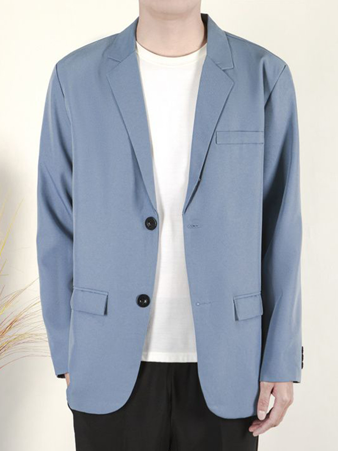 

StyleCast x Revolte Men Open Front Jacket, Blue