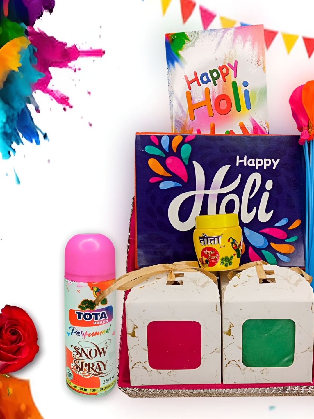 

ME & YOU White & Blue Chocolate Holi Gift Hamper